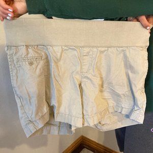 Khaki Maternity Shorts